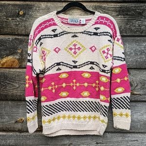 VINTAGE 80s CHUNKY FORENZA SWEATER
